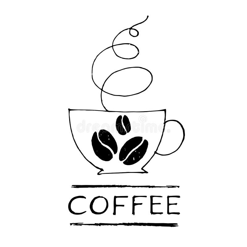 Logo de tasse de café illustration stock Logo de tasse de café illustration stock