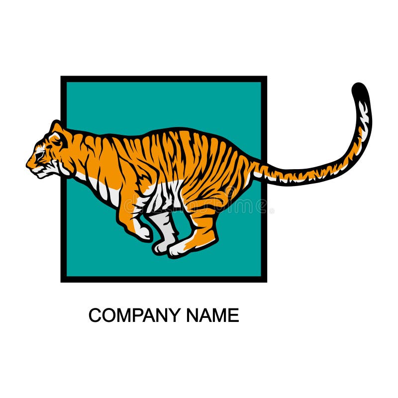 Logo de tigre illustration de vecteur. Illustration du repère - 71721025