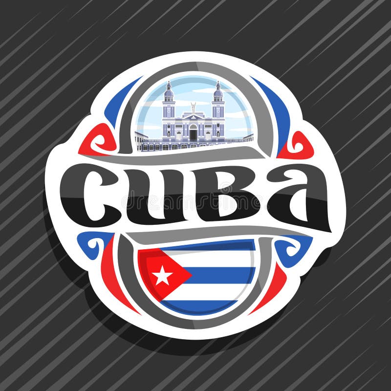 Logo de vecteur pour le Cuba illustration libre de droits Logo de vecteur pour le Cuba illustration libre de droits