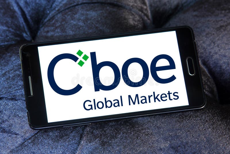 Logo dei mercati globali di Cboe fotografie stock Logo dei mercati globali di Cboe fotografie stock