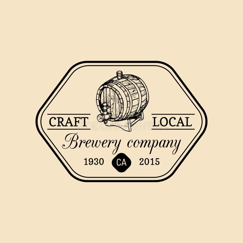 Logo del barilotto di birra di Kraft Vecchia icona della fabbrica di birra Retro segno della lager La mano ha schizzato l'illustr royalty illustrazione gratis Logo del barilotto di birra di Kraft Vecchia icona della fabbrica di birra Retro segno della lager La mano ha schizzato l'illustr royalty illustrazione gratis