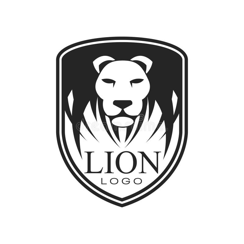 Logo del leone, elemento d'annata classico di progettazione di stile, schermo con l'illustrazione animale araldica di vettore su illustrazione vettoriale Logo del leone, elemento d'annata classico di progettazione di stile, schermo con l'illustrazione animale araldica di vettore su illustrazione vettoriale
