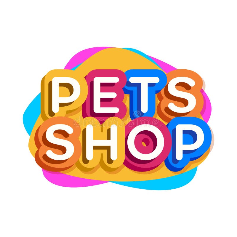 Logo del negozio di animali di vettore illustrazione di stock Logo del negozio di animali di vettore illustrazione di stock