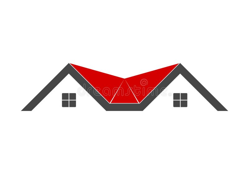 Logo Del Tetto Per Progettazione Illustrazione Vettoriale