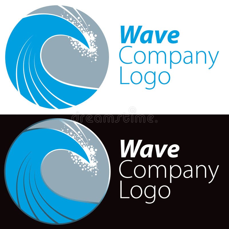 Logo dell'onda di oceano illustrazione di stock Logo dell'onda di oceano illustrazione di stock