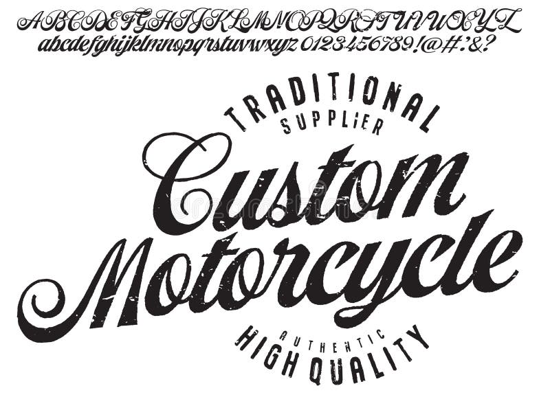Logo della comunità di motocicli logo decorativo di pennello per pennello decorativo per caratteri di carattere letteratura