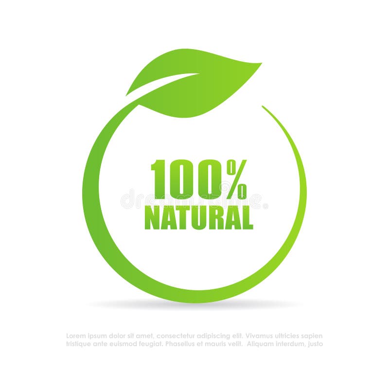 Logo della foglia naturale