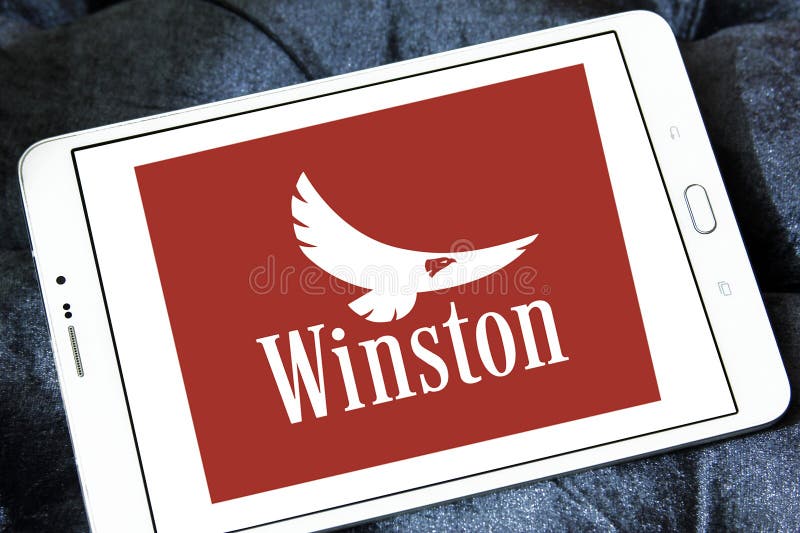 Logo della società delle sigarette di Winston fotografie stock libere da diritti Logo della società delle sigarette di Winston fotografie stock libere da diritti