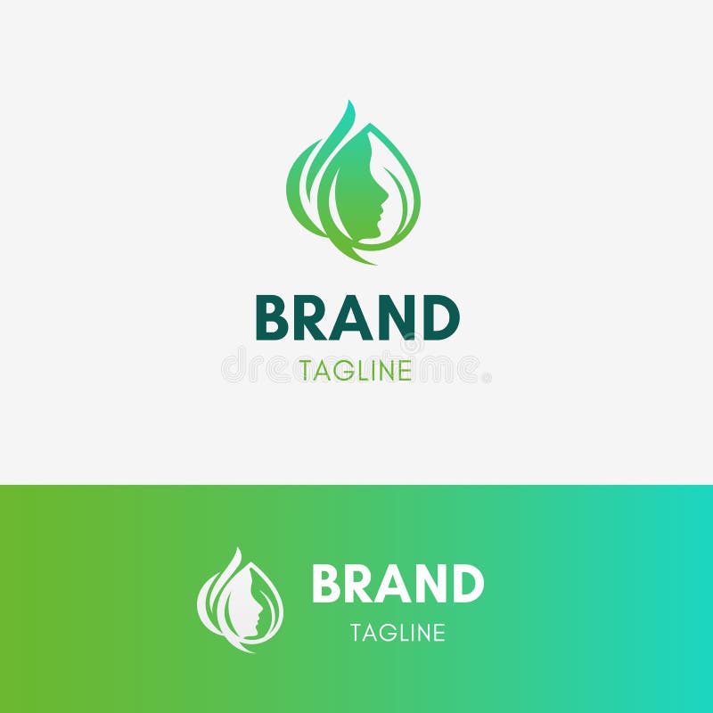 Logo della stazione termale della donna di bellezza illustrazione vettoriale Logo della stazione termale della donna di bellezza illustrazione vettoriale