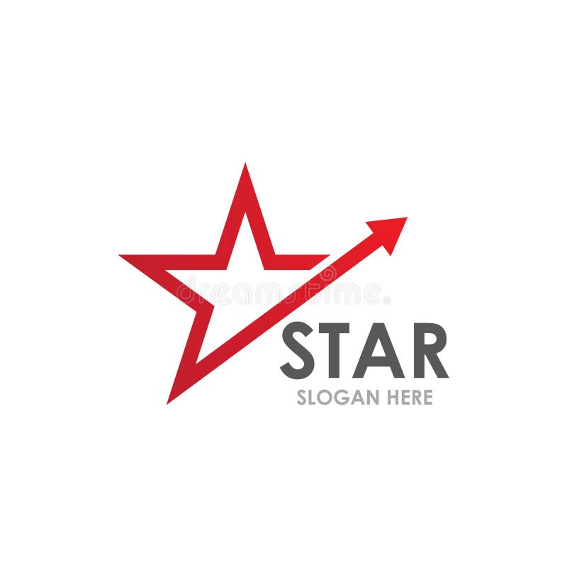 Logo della stella e modello dell'icona illustrazione di stock Logo della stella e modello dell'icona illustrazione di stock