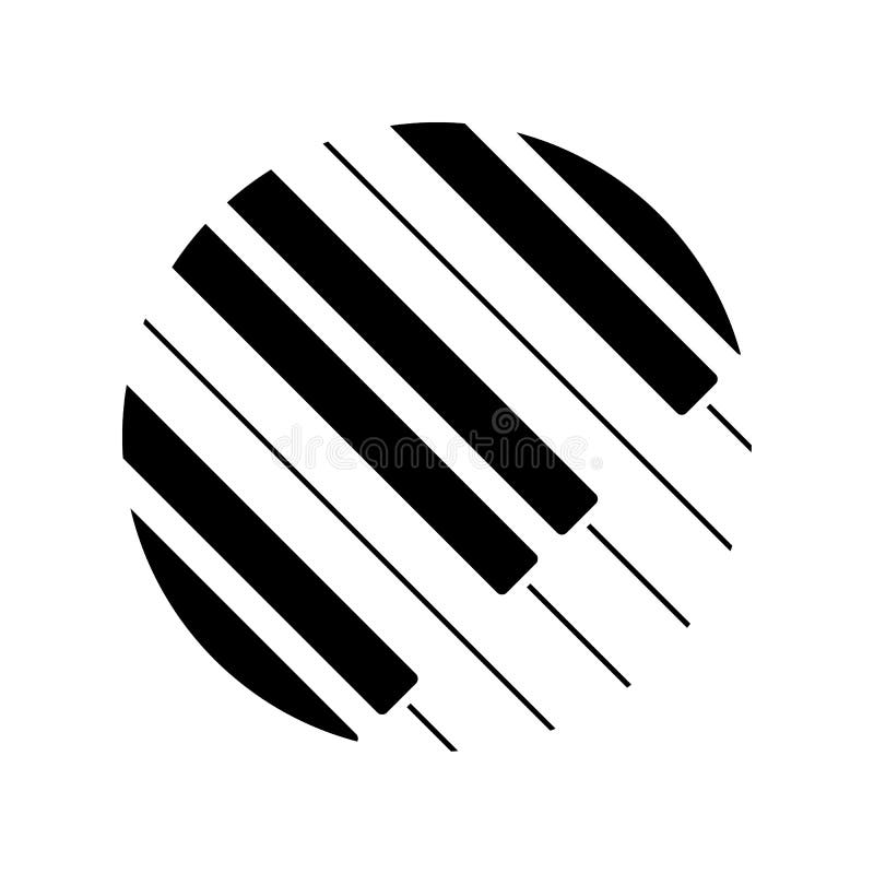 Logo della tastiera di piano Illustrazione di vettore illustrazione di stock Logo della tastiera di piano Illustrazione di vettore illustrazione di stock