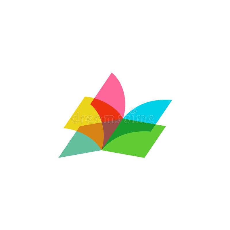 Logo des offenen Buches stock abbildung Logo des offenen Buches stock abbildung