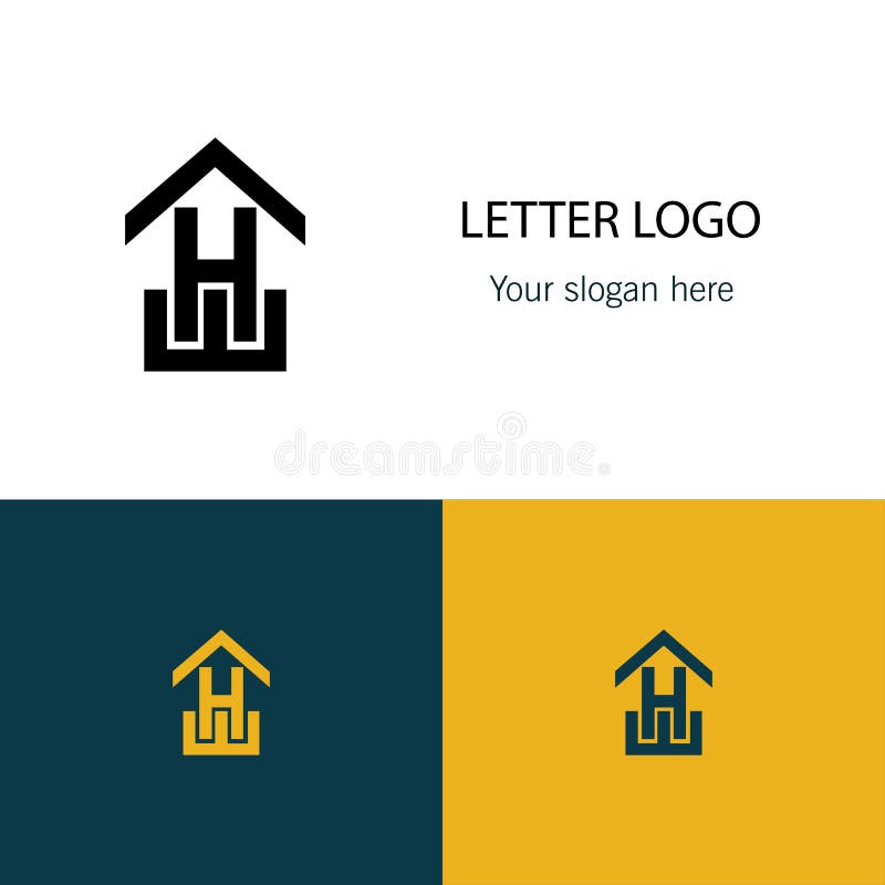 Logo des Pfeilbuchstaben H stock abbildung Logo des Pfeilbuchstaben H stock abbildung