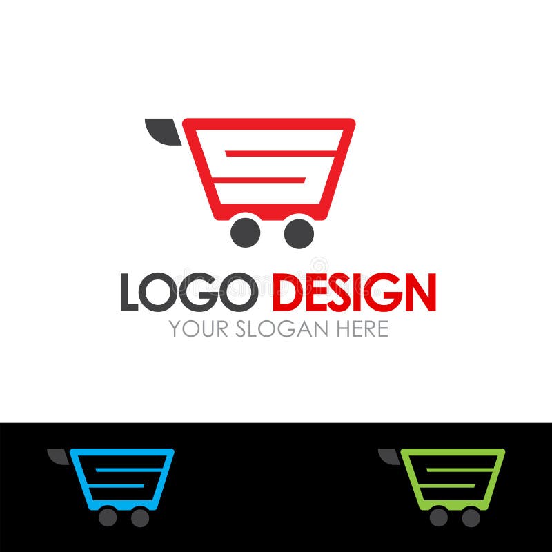 S Letter Shopping Chart Template stock illustration