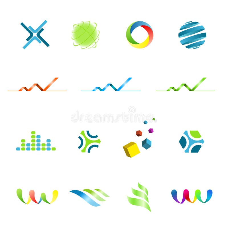 Logo design elements set