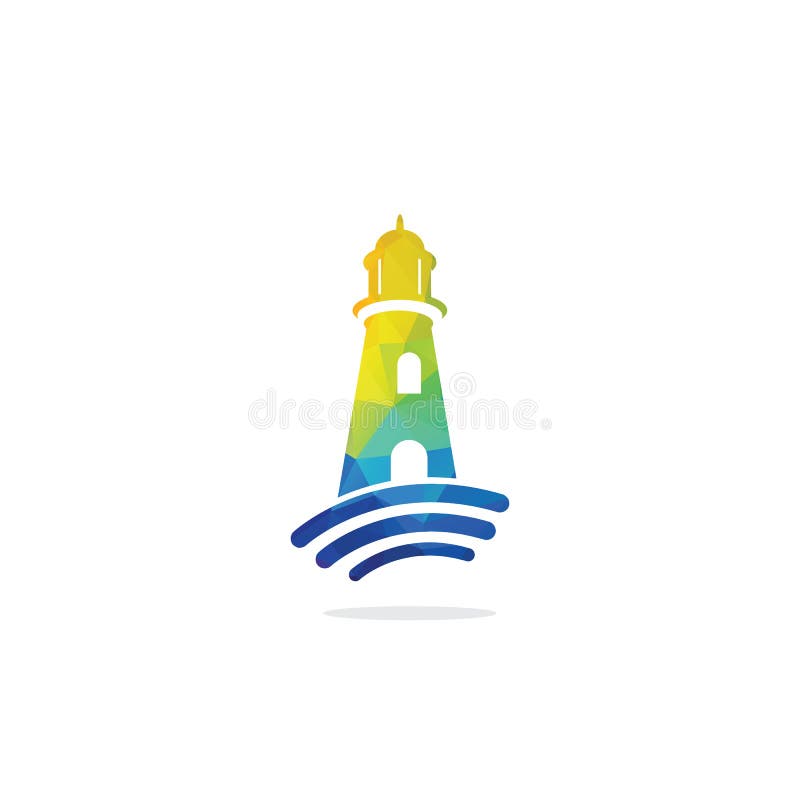 Logo Design Fur Leuchtturme Kommunikationstechnologie Vektor Abbildung Illustration Von Zeichen Nearsighted 167499481