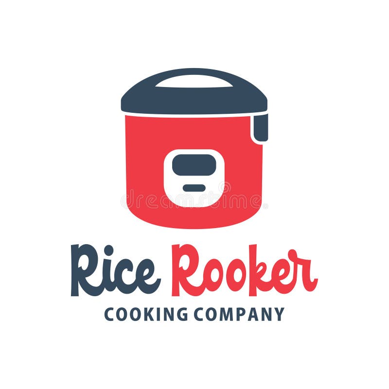 Logo Design of the Rice Cooker Stock Vector Illustration of logo