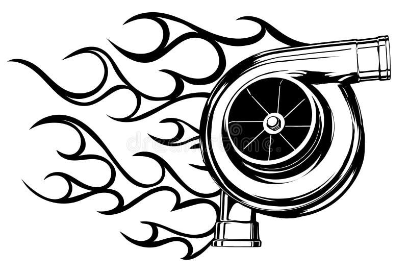 turbocharger vector art