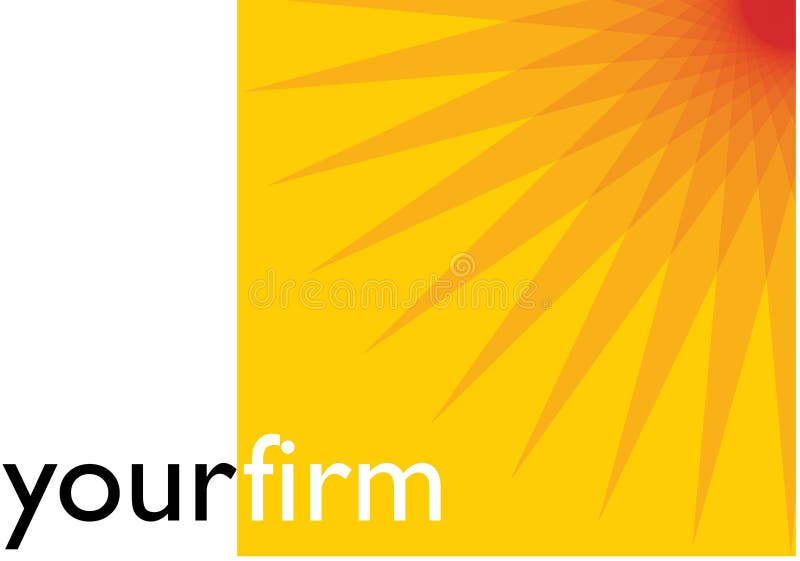 Logo design your firm vector illustration