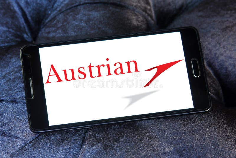Logo di Austrian Airlines immagini stock