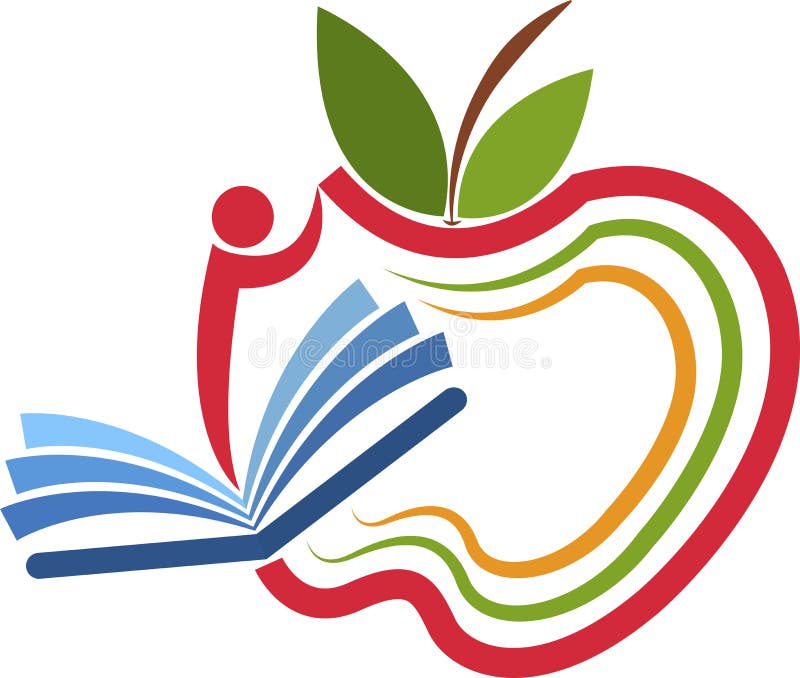 Logo di istruzione di Apple royalty illustrazione gratis