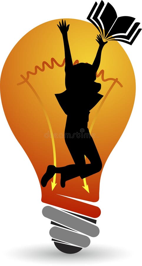 Logo di istruzione di idea royalty illustrazione gratis Logo di istruzione di idea royalty illustrazione gratis