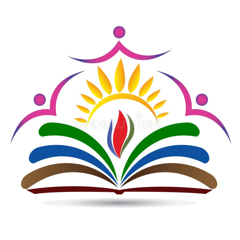 Logo di istruzione di luminosità illustrazione vettoriale