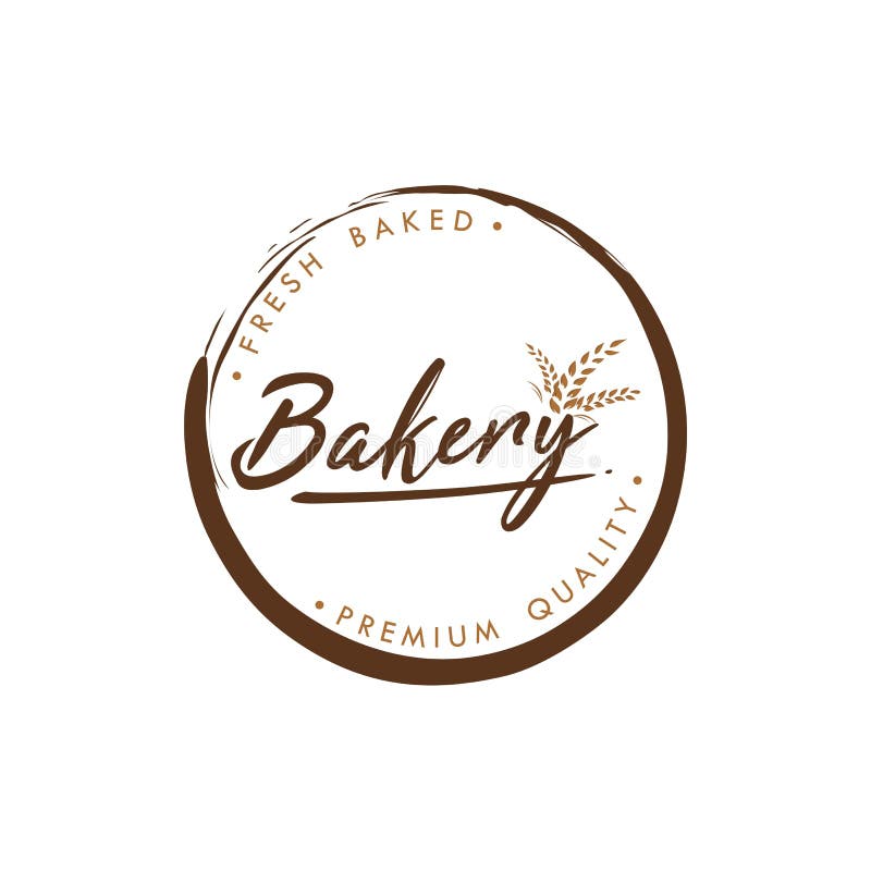 Logo di panetteria e dessert logo di panetteria semplice simbolo di progettazione di un vettore piatto illustrazione di stock