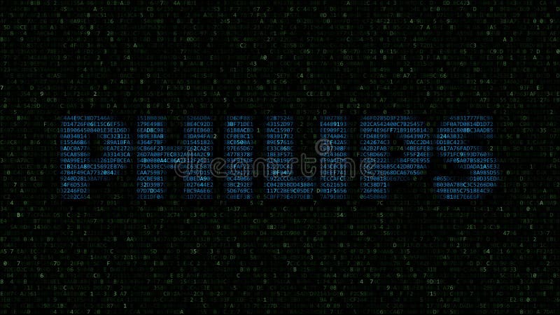 Logo di Philips fatto dei simboli esadecimali sullo schermo di computer Rappresentazione editoriale 3D illustrazione vettoriale