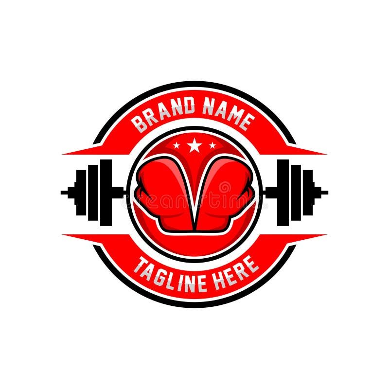 Logo di sport di pugilato illustrazione vettoriale Logo di sport di pugilato illustrazione vettoriale