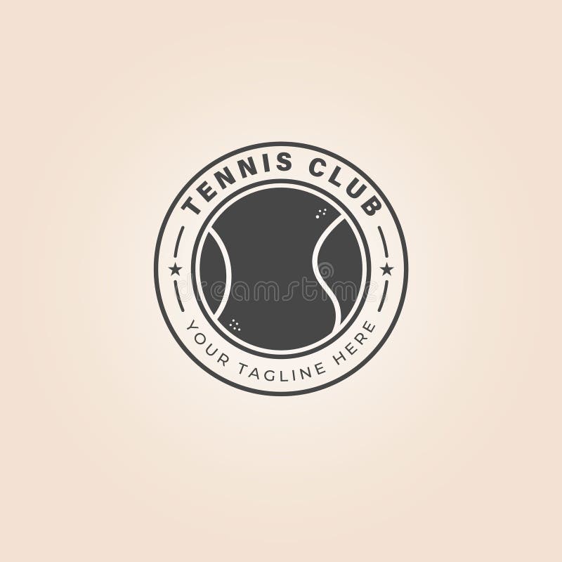 Logo di tennis. progetto di illustrazione vettoriale di icone di tennis illustrazione vettoriale