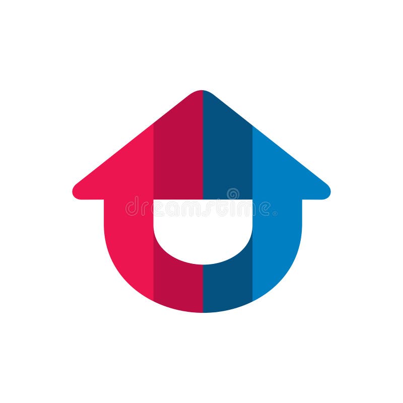 Logo domestico di circolazione di aria Progettazione sorridente felice dell'icona della Camera Riscaldamento e sistemi di raffred illustrazione di stock Logo domestico di circolazione di aria Progettazione sorridente felice dell'icona della Camera Riscaldamento e sistemi di raffred illustrazione di stock