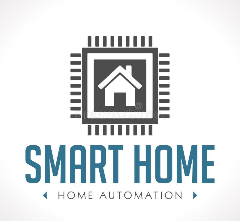 Logo - Home automation and smart home concept. Logo - Home automation and smart home concept