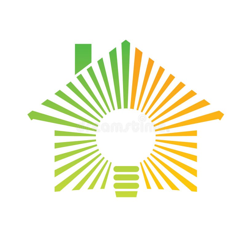 Logo energy house royalty free illustration Logo energy house royalty free illustration