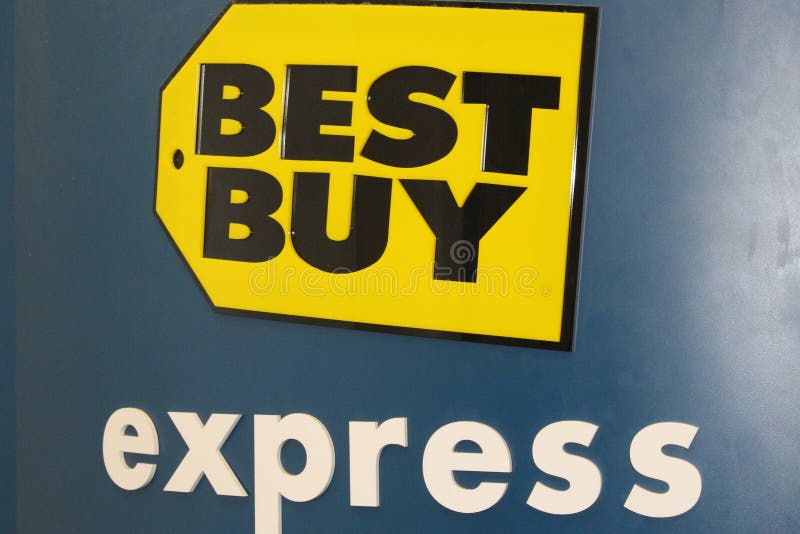 A Best Buy Express logo is seen on the side of a kiosk selling computer accessories in terminal 4 of Los Angeles Airport, LAX. A Best Buy Express logo is seen on the side of a kiosk selling computer accessories in terminal 4 of Los Angeles Airport, LAX.