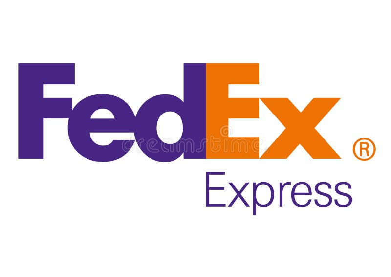 Logo Fedex stock de ilustración Logo Fedex stock de ilustración