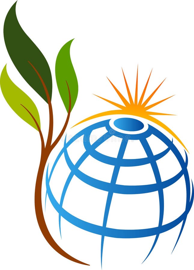Logo för Eco jordklotblad