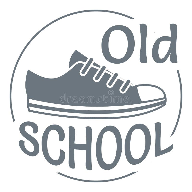 Logo för gammal skola, enkel stil vektor illustrationer Logo för gammal skola, enkel stil vektor illustrationer