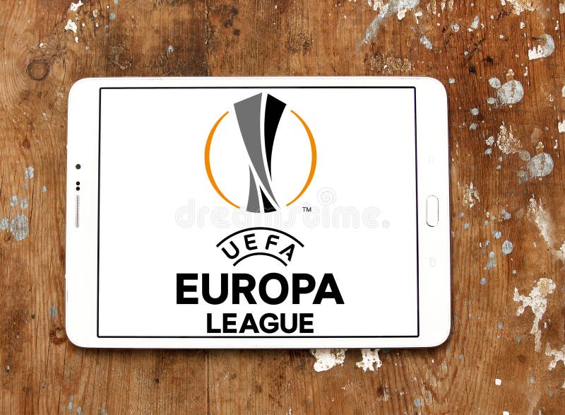 Logo för Uefa-europaliga royaltyfri foto