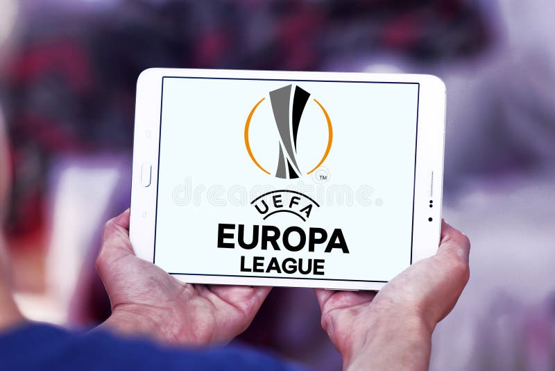 Logo för Uefa-europaliga arkivfoton