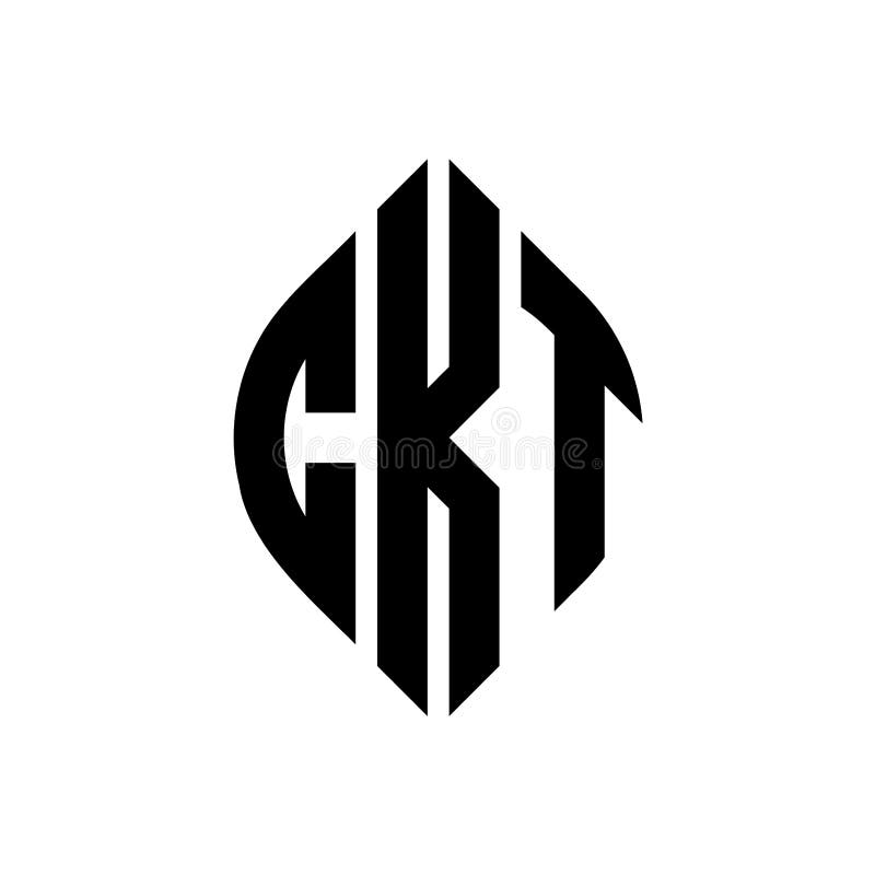 Logo für ankurbelige Buchstaben mit Kreis- und Ellipsform. Kartenellipse im typografischen Stil. die drei Initialen
