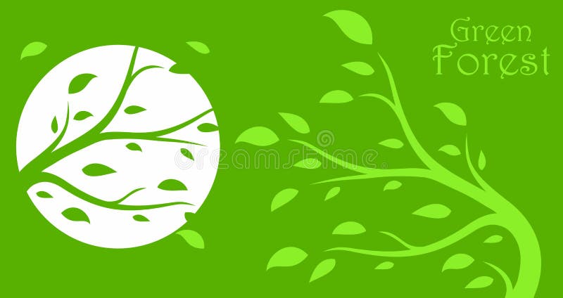 Logo green wood. vector illustration Logo green wood. vector illustration