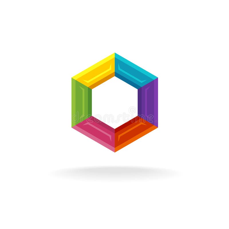 Logo géométrique de technologie de sortilège illustration de vecteur Logo géométrique de technologie de sortilège illustration de vecteur