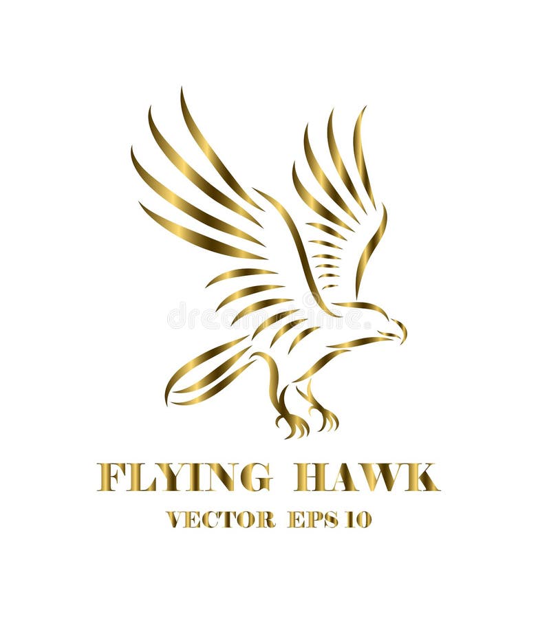 Logo Of Hawk That Is Flying Eps 10 Stock Vector Illustration Of Graphic Branding