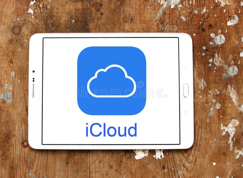ICloud service logo royalty free stock photos