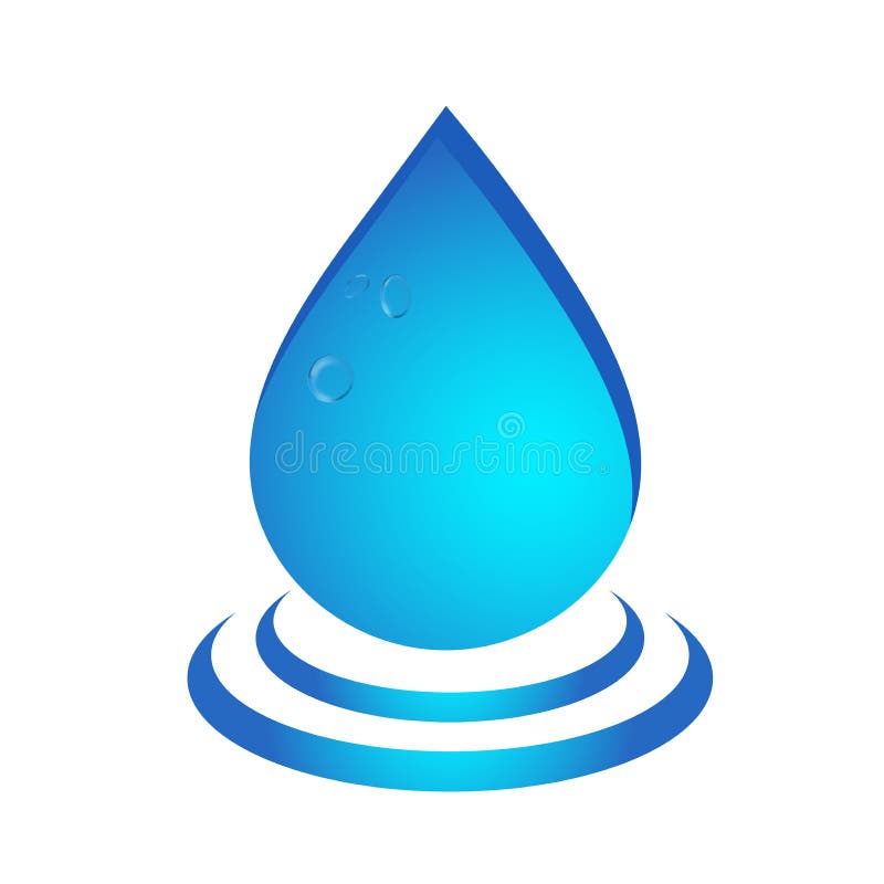 Water drops symbol icon. stock vector. Illustration of drop 174627537
