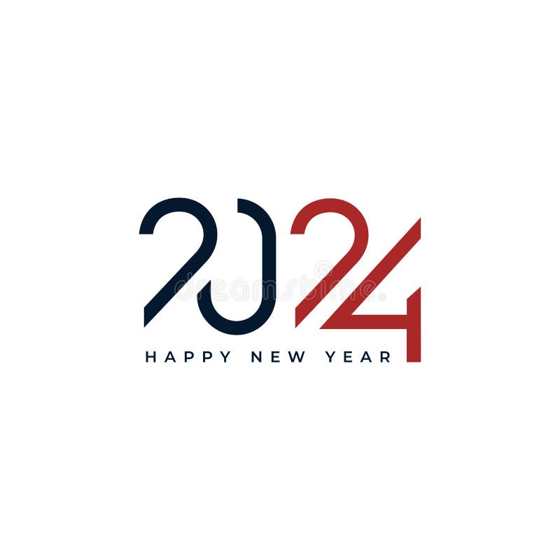 2024 Logo Icon, New Year Logo. 2024 Calendar Design Elements Elegant