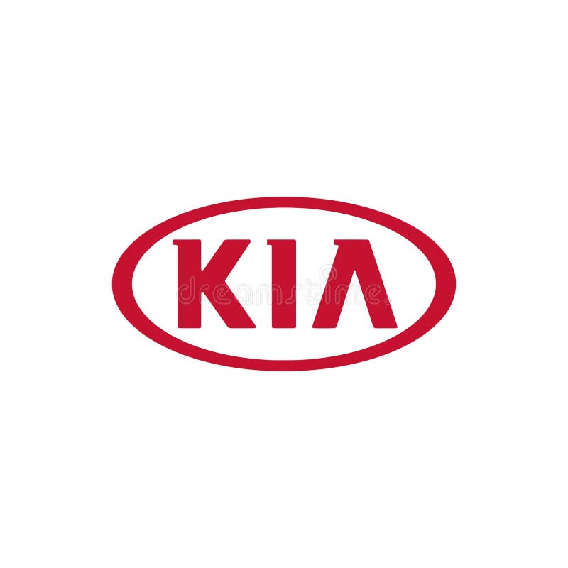 KIA Logo Editorial Illustrative on White Background Editorial ...