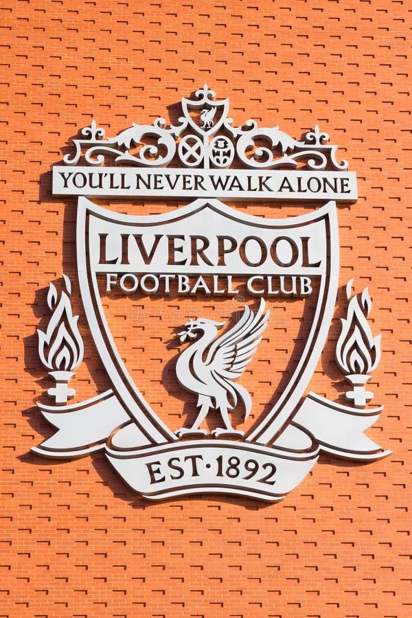 Logo Im Anfield-Stadion, Haus Des Liverpool-Fußball ...
