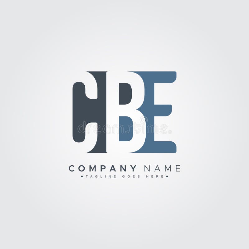 Logo iniziale CBE: Monogramma semplice royalty illustrazione gratis